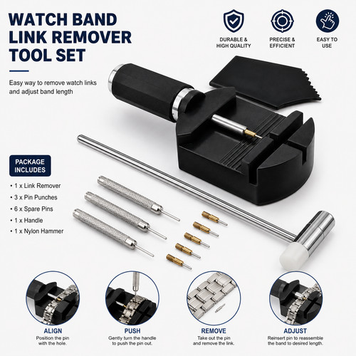 Watch link remover - watch, kit