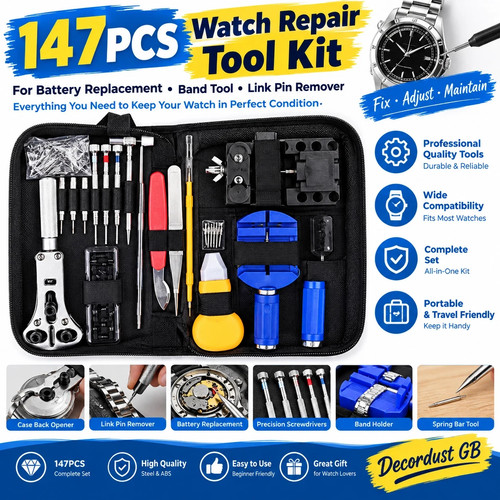 147pcs watch repair tool - watch,